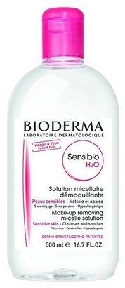 bioderma sensibio h2o micellar water for sensitive skin 3-in-1 micellar solution cleanses, removes makeup and soothes