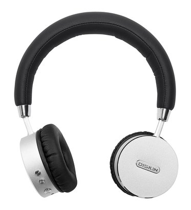 diskin dh3 bluetooth 4.0 wireless on-ear stereo headphones with microphone and 500 mAh battery