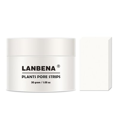 lanbena plants pore strips blackhead remover mask 30g (1.05 ounce) facial pore cleanser mask