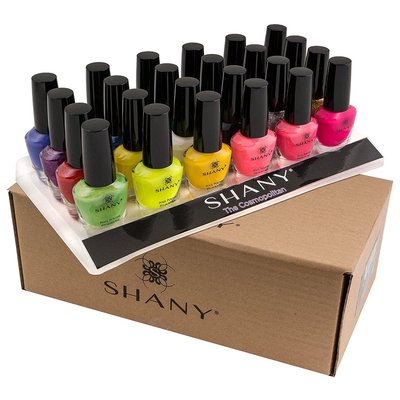 shany cosmopolitan nail polish set with 24 shades of extraordinary varnish