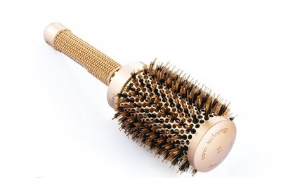 suprent round barrel hair brush with boar bristle and ionic technology