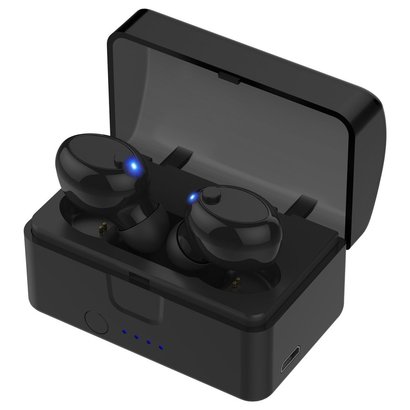 cshidworld true wireless bluetooth v 4.2 earbuds with charging box, ipx5 waterproof protection and hi-fi stereo sound with noise reduction
