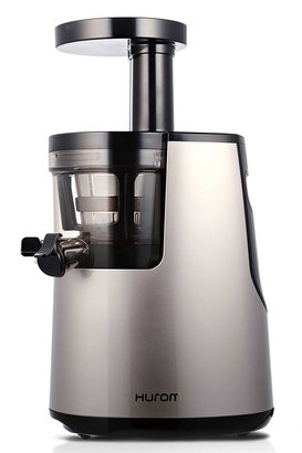 hurom hh-sbb11 elite slow juicer with quiet motor of 43 rpm includes fine and coarse strainer