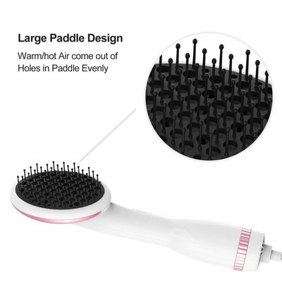 lescolton ionic hair brush 2 in 1 hair dryer and styler