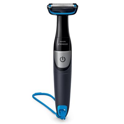 philips norelco bodygroomer 1100 for wet or dry trimming with battery operated includes comb