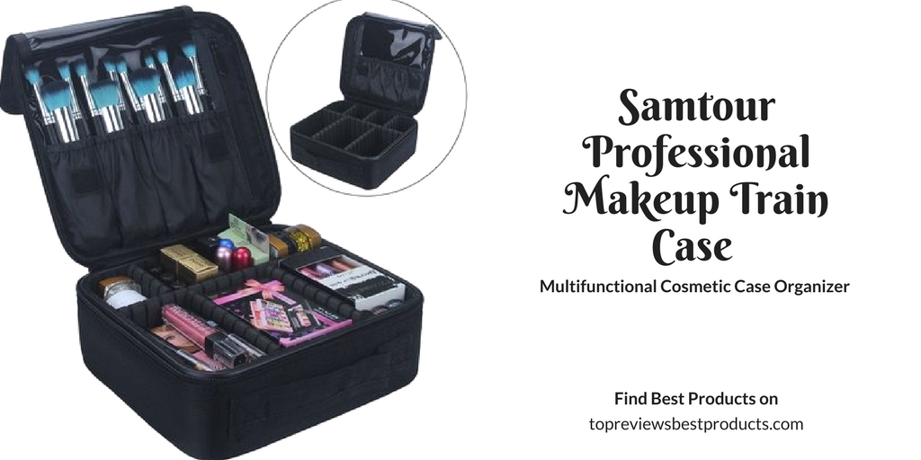 Samtour Professional Makeup Train Case