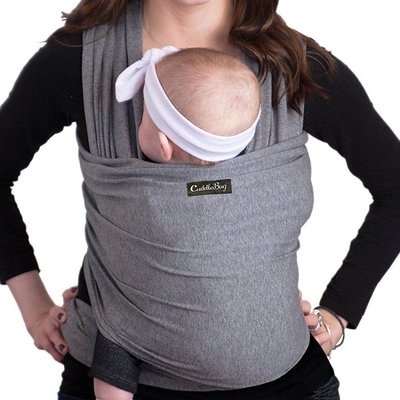 cuddlebug premium easy tying baby wrap snug and comfortable baby carrier made of cotton and spandex blend