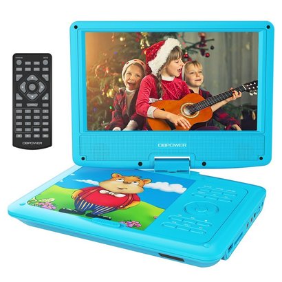 dbpower 9" portable dvd player for kids with cute-design, usb port and sd card reader