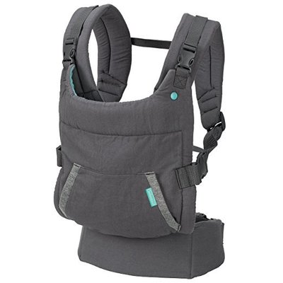 infantino cuddle up ergonomic hoodie carrier with adjustable shoulder straps and removable teddy bear hood for infants of 12 to 40 lbs