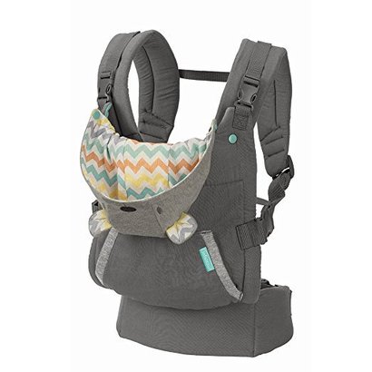 infantino cuddle up ergonomic hoodie carrier with adjustable shoulder straps and removable teddy bear hood for infants of 12 to 40 lbs