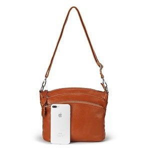 lecxci small leather cross body bag, shoulder purse for women