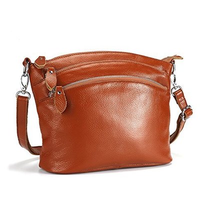 lecxci small leather cross body bag, shoulder purse for women