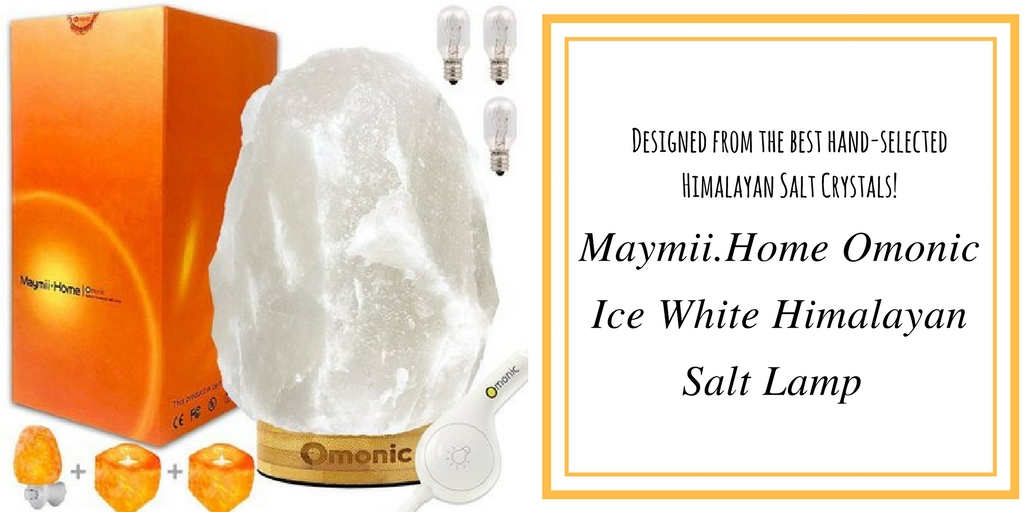 Maymii.Home Omonic Ice White Himalayan Salt Lamp