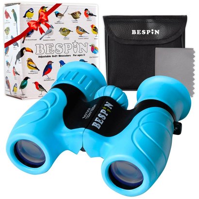 bespin high-resolution kids binoculars - durable wide angle birding binoculars