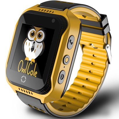 owl cole smartwatch for kids with calling and voice messages, assisted gps + lbs double positioning, build-in selfie camera and flashlight