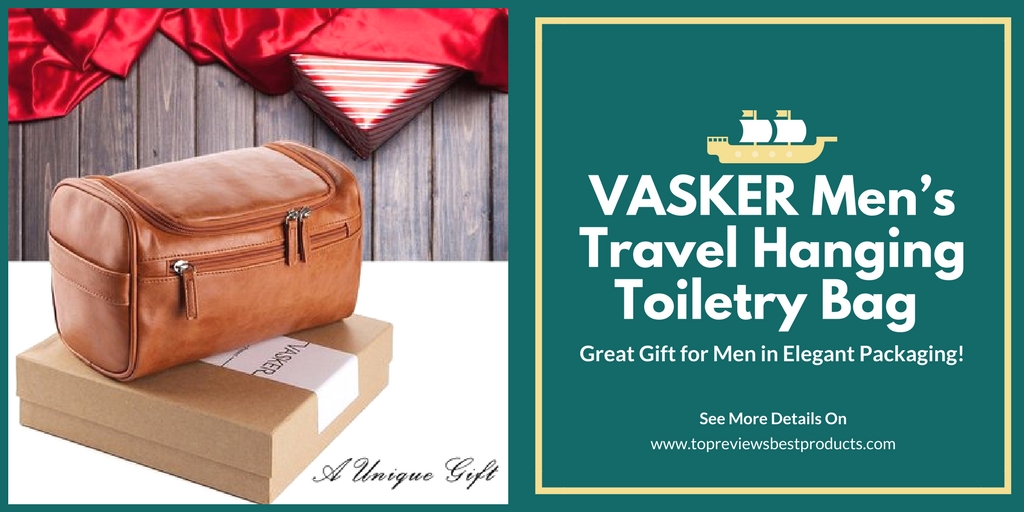 vasker men's travel hanging toiletry bag