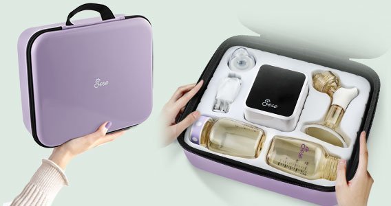  jese electric single breast pump with dual modes and lcd touch screen includes customized handbag designed for home and travel use