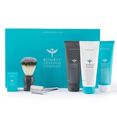 bombay shaving company 6-part shaving system - complete shaving kit in luxurious gift package for father's day