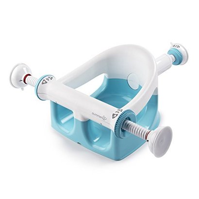 summer infant my bath seat with hands-free design for ages 5-10 months easy setup, removal and storage