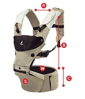 abiie huggs contour baby carrier with six carrying positions the award-winning hip seat carrier designed for heavier baby