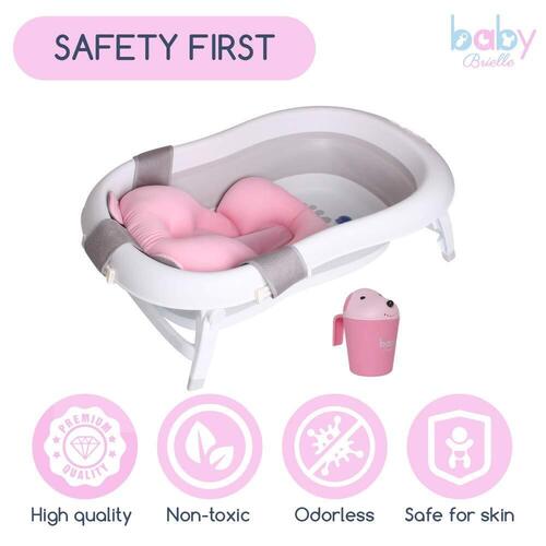 Baby Brielle Non-Slip Design Collapsible and Lightweight Baby Bathtub