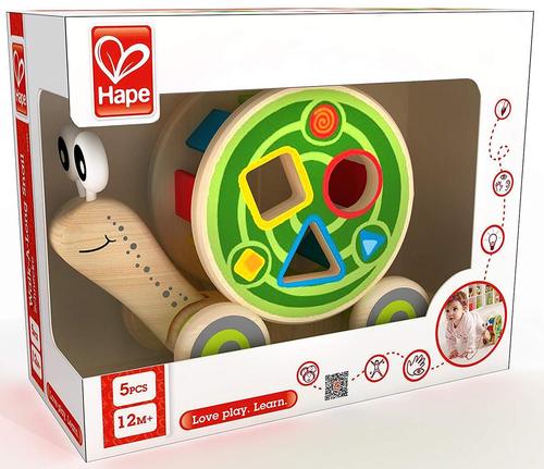 Hape Snail Wooden Pull Toy for Toddler