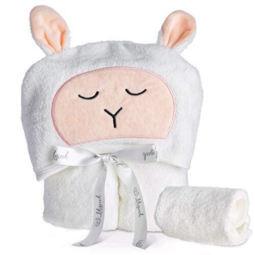 Lilyseed Antibacterial and Hypoallergenic Premium Organic Bamboo Hooded Towel and Washcloth Set