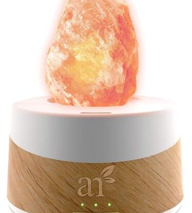 2 in 1 Himalayan Rock Salt Lamp with Aromatherapy Diffuser by ArtNaturals