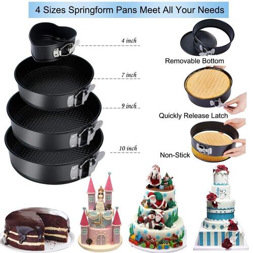 Quality Food-grade Safety Materials 214 pcs Complete Cake Set by KOSBON