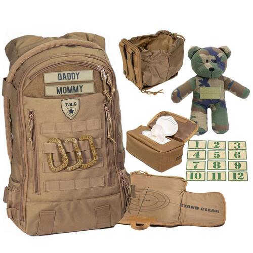 Tactical Baby Gear Full Load Out 3.0 Daypack Men’s Diaper Backpack Set