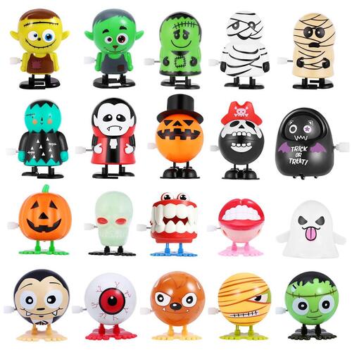 Unomor 20 pcs Assorted Halloween Wind-up Toys