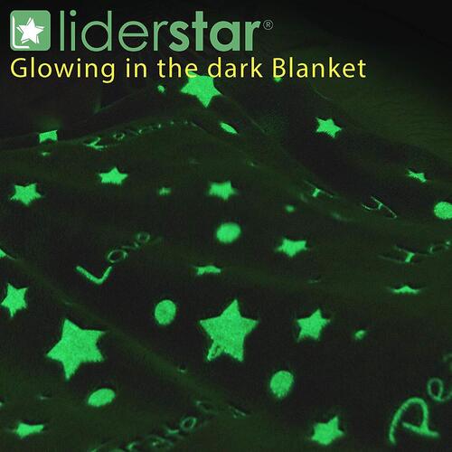Glowing Throw Blanket by LIDERSTAR