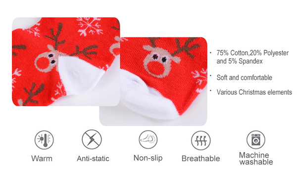 Loozykit Womens and Mens Christmas Socks in Gift Box