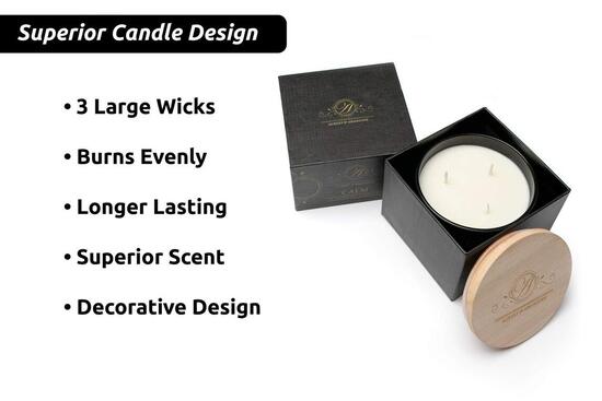 Luxury Decorative Scented Natural Soy Wax Candle Special Gift for Woman by Aubert & Amandine