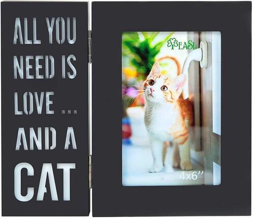 YEASL foldable design pet picture frame with LED lights