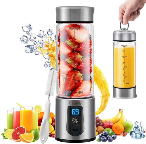 G-TING FDA Registered Compact and Portable Personal Smoothies Blender with Smart One-button Switch