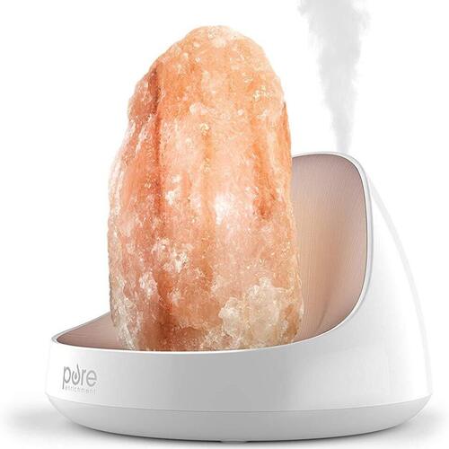Pure Enrichment PureGlow Himalayan Salt Lamp and Essential Oil Diffuser with 5 Light Settings
