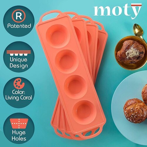 Moty 16 Cup 100% Silicone Muffin Pan