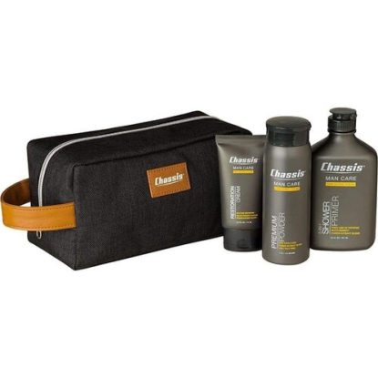 Chassis 3pcs Premium Men's Care Set included Toiletry Bag