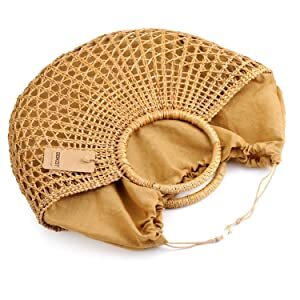 DOKOT Hand-Woven Straw Multi-function Women Handbag