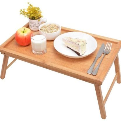 Zhuoyue Bamboo Multi-purpose Bed Tray with Foldable Legs