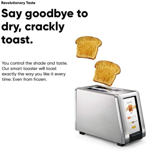 Revolution Cooking R180 InstaGlo Technology High-speed Smart 2 Slice Toaster with Intuitive Touchscreen