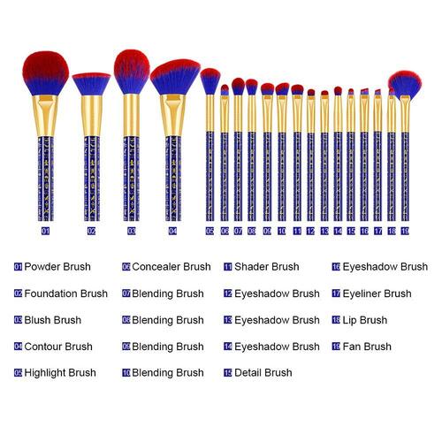 Docolor Ancient Egyptian 19 pieces Makeup Brushes with Premium Silky Soft Bristles
