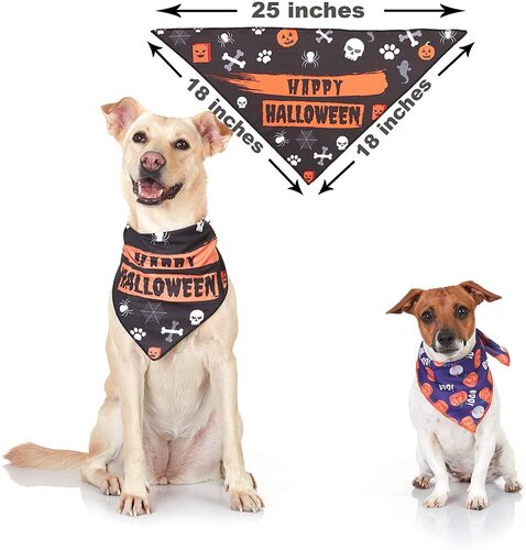 Odi Style 3 piece Dog Bandans Perfect for Halloween Party