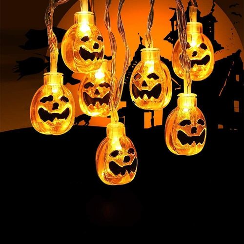 Toodour Waterproof Halloween pumpkin string lights