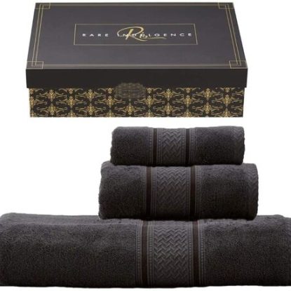 Rare Indulgence 100% Egyptian Cotton Three Piece Towel Gift Set