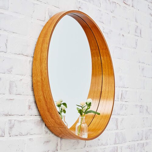 A Rated Trading Bamboo Wall Mount Round Decorative Mirror