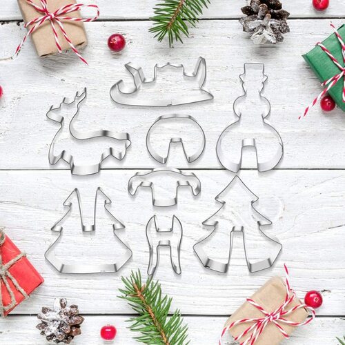 PHIAKLE Christmas DIY creative cookie cutter set