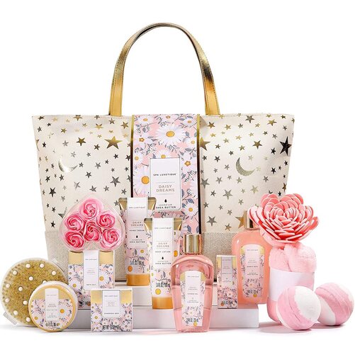 Spa Luxetique 15pcs Bath Gift Basket for Her