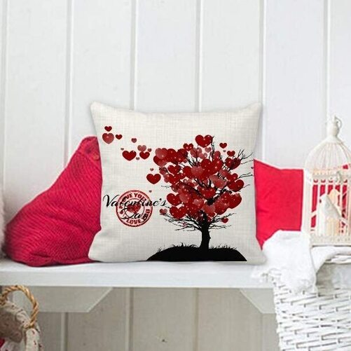valentines decorative pillow case